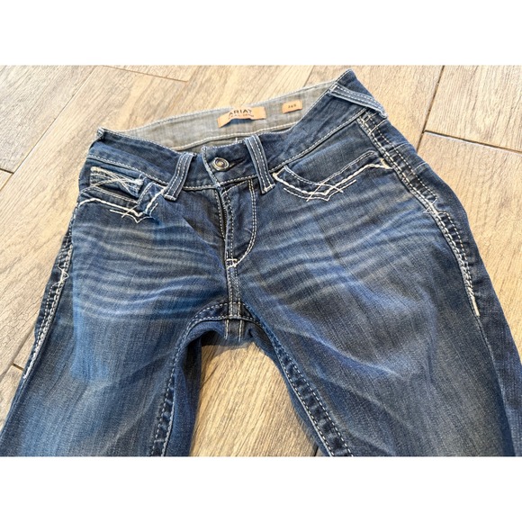 Ariat Denim Bootcut Jeans size 26 Short 26S Womens Boot Western Mid Rise 1963 - Picture 9 of 16